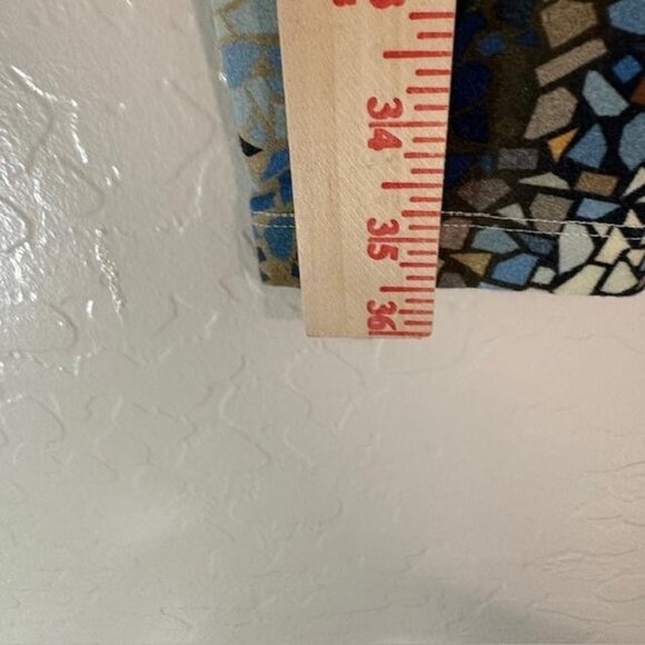 Soft Surroundings Pants Womens XS Multicolor Mosaic Print Leggings Blue 2BB56 - Picture 8 of 9